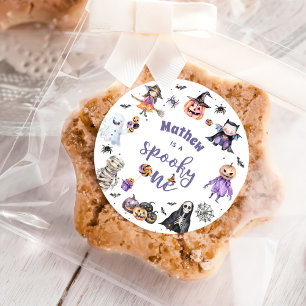 Halloween Ghost 1st Birthday Party Classic Round Sticker