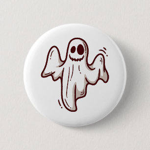 Halloween ghost 6 cm round badge
