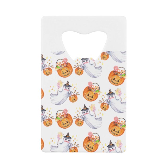 Halloween ghost and sweets seamless pattern (Front)