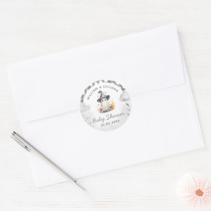Halloween Ghost Baby Shower Sticker