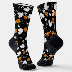 Halloween Ghost Bats Skull Pumpkin Socks