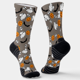 Halloween Ghost Bats Skull Pumpkin Socks