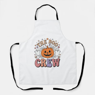 Halloween Ghost Boo Crew Cute Spooky Vintage_1 Apron