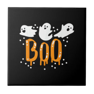 Halloween Ghost Boo Cute Ceramic Tile