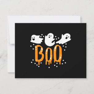 Halloween Ghost Boo Cute Save The Date