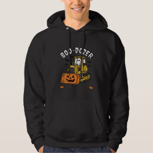 Halloween Ghost Boo Dozer Funny Bulldozer_1 Hoodie