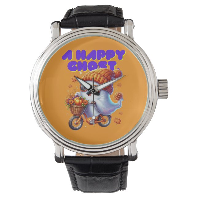 Halloween Ghost Boo eWatch Face Watch (Front)