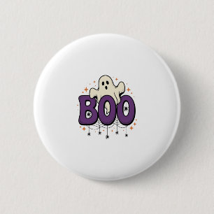 Halloween Ghost Boo Funny Spider Vintage_1 6 Cm Round Badge