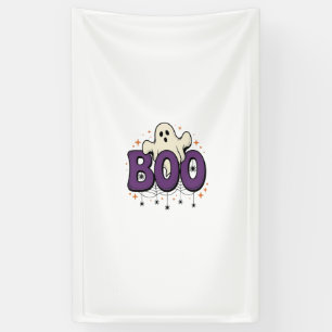 Halloween Ghost Boo Funny Spider Vintage_1 Banner