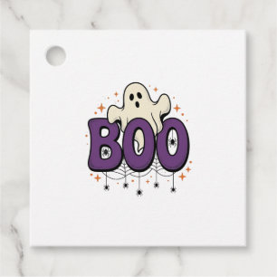 Halloween Ghost Boo Funny Spider Vintage_1 Favour Tags