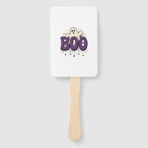 Halloween Ghost Boo Funny Spider Vintage_1 Hand Fan