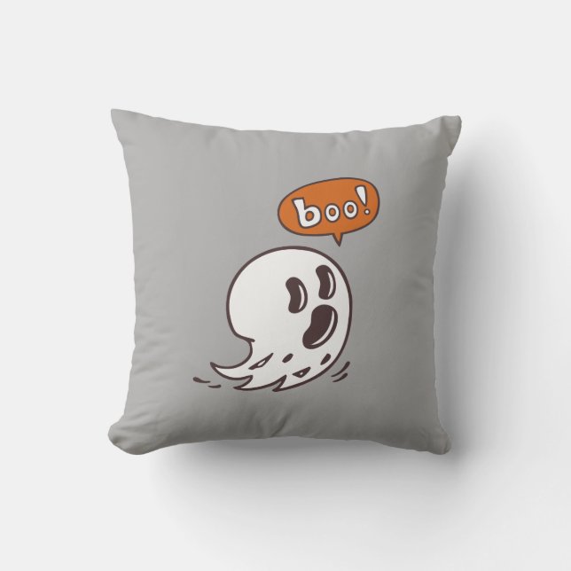 Halloween Ghost Boo Pillow (Front)