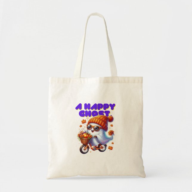 Halloween Ghost Boo Tote Bag (Front)