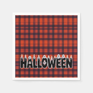 Halloween Ghost Candle Lettering Napkin