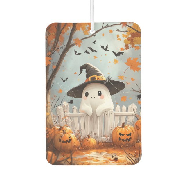 Halloween Ghost Car Air Freshener (Front)