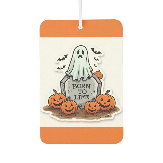 Halloween Ghost Car Air Freshener (Front)