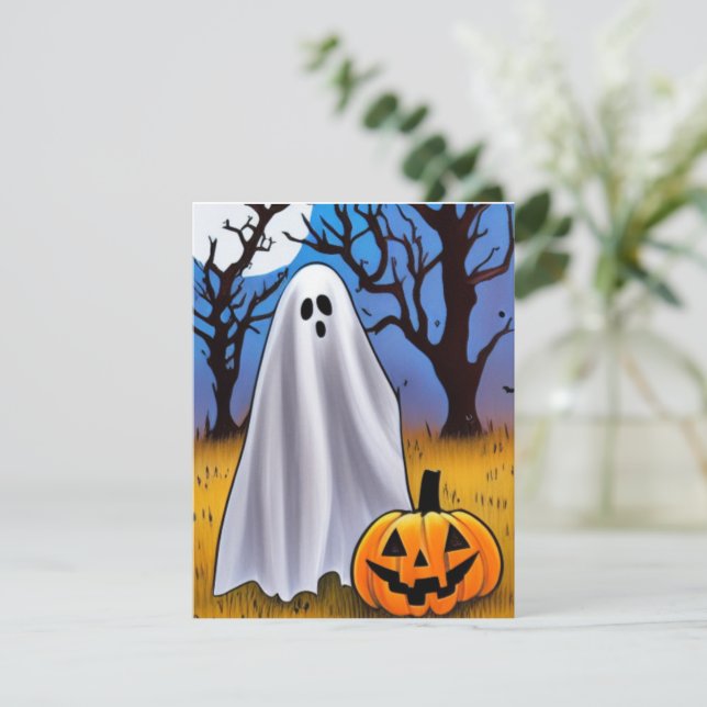 Halloween Ghost Card (Standing Front)