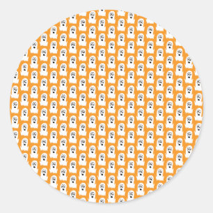 Halloween Ghost Classic Round Sticker