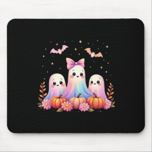 Halloween Ghost Coquette Bow Fall Pumpkin Spooky S Mouse Pad