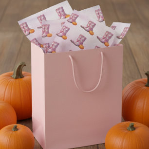 Halloween Ghost Cowboy boots Western Tissue Paper