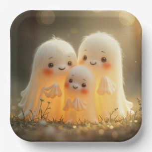Halloween Ghost Cuties Paper Plate