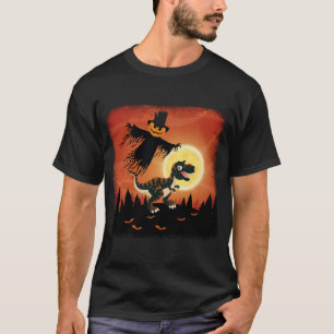 Halloween Ghost  Dinosaur T rex Scary T-Shirt