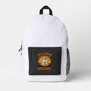 Halloween Ghost Disguise Printed Backpack