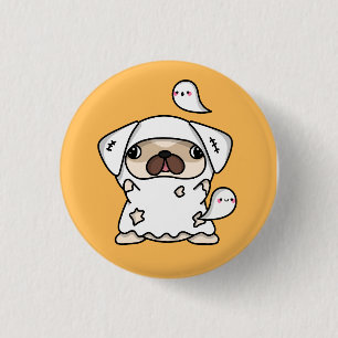 Halloween Ghost Dog 3 Cm Round Badge