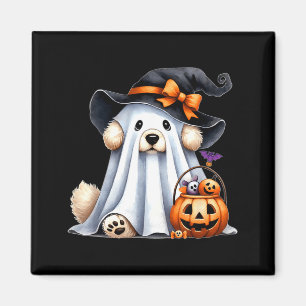 Halloween Ghost Dog Magnet
