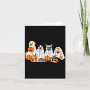 Halloween Ghost Dogs _ Halloween Cuteness Overload Card
