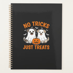 Halloween Ghost Dogs No Tricks Just Treats Design_ Planner