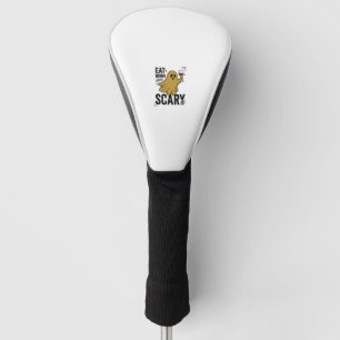 Halloween Ghost Eat Drink And Be Scary Vintage_1 Golf Head Cover