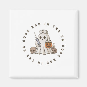 Halloween Ghost Emergency Department Emergency Roo Magnet