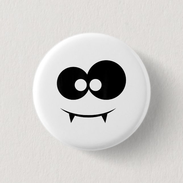 Halloween Ghost Face  3 Cm Round Badge (Front)