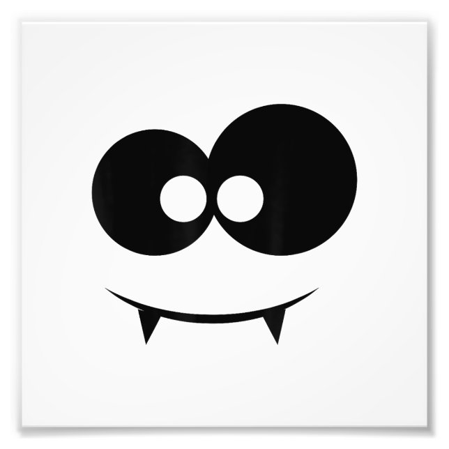 Halloween Ghost Face  Photo Print (Front)