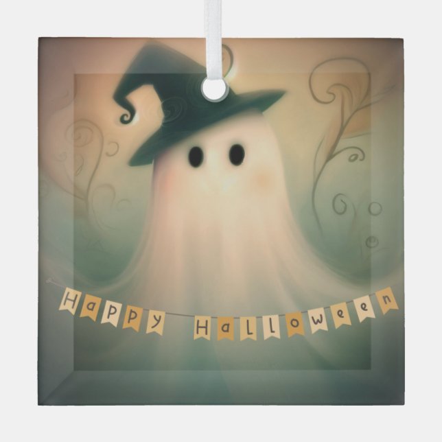 Halloween/Ghost/Fall/Whimsical Ornament (Front)