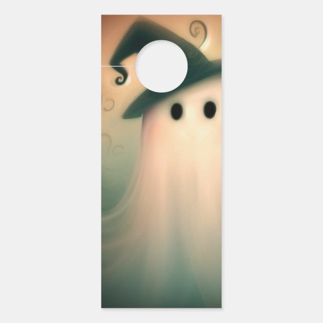 Halloween/Ghost/Fall/Whimsical Ornament Door Hanger (Front)