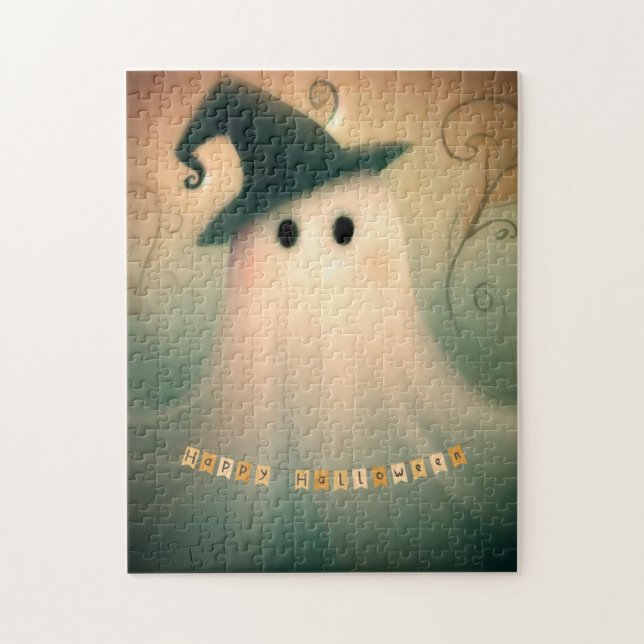Halloween/Ghost/Fall/Whimsical Ornament Jigsaw Puzzle (Vertical)
