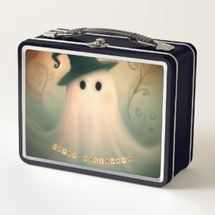 Halloween/Ghost/Fall/Whimsical Ornament Metal Lunch Box