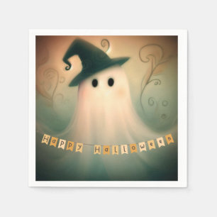 Halloween/Ghost/Fall/Whimsical Ornament Napkin