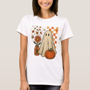 Halloween Ghost flower|pumpkin patch girly png|fal T-Shirt