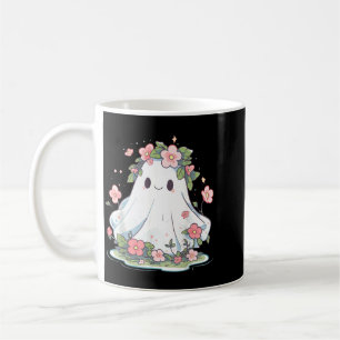 Halloween Ghost Flower Women Girls Halloween Coffee Mug
