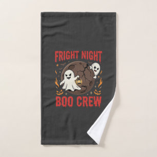 Halloween Ghost Fright Night Hand Towel