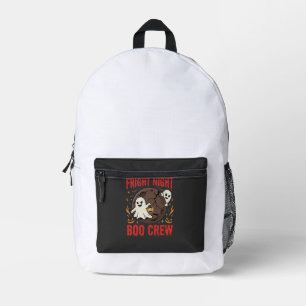 Halloween Ghost Fright Night Printed Backpack