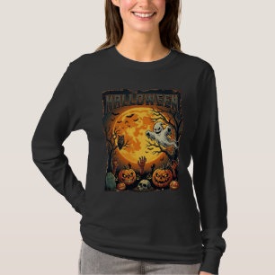 Halloween Ghost Full Moon Jack Lanterns Zombie Han T-Shirt