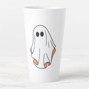 Halloween Ghost, Funny Halloween, Halloween Party  Latte Mug