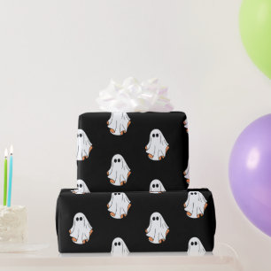Halloween Ghost, Funny Halloween, Halloween Party  Wrapping Paper