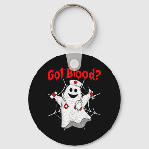 Halloween Ghost Funny Phlebotomist Phlebotomy Men Key Ring