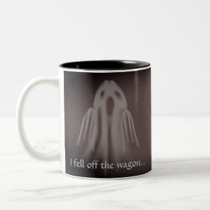 Halloween Ghost Funny Two-Tone Coffee Mug