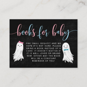 Halloween Ghost Gender Reveal Book Request Enclosure Card